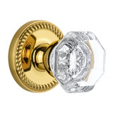 Grandeur Newport Rosette Single Dummy with Chambord Crystal Door Knob