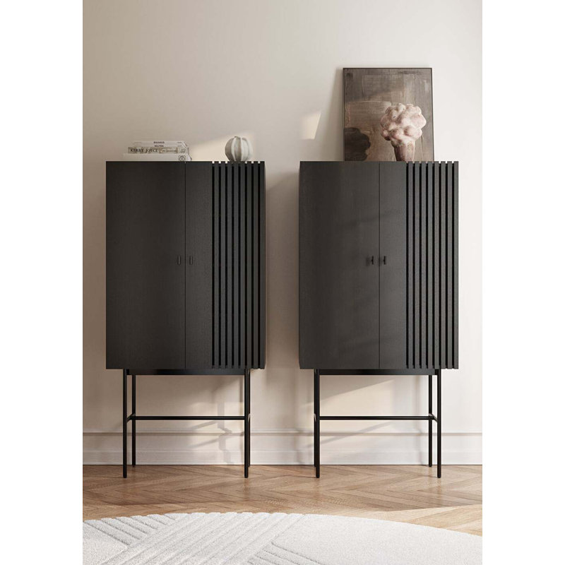 Array Highboard (80 Cm), Black