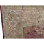 Tapis beige / rouge / bleu clair en laine noué à la main de conception unique 9 pi 1 po x 11 pi 11 po