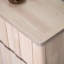 Table de chevet blanche 1 pièce, style Mid-Century moderne avec poignées cachées et pieds de support