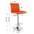 Ludly 32.5" Adjustable Spin Bar Stool-493706379