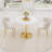 Elegant Tufted Velvet Curved Weaved Back with Metal Legs Side Dining Chair Set-1714187234-1714187232