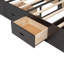 Sturdy Wood Platform Bed with Storage Headboard, Shoe Rack, and 4 Drawers for Maximum Space Utilization-793404615
