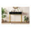 Console pour table d'entrée, console moderne et élégante avec rangement, console étroite avec deux tiroirs à rayures pour le couloir du salon, noir-1022184802