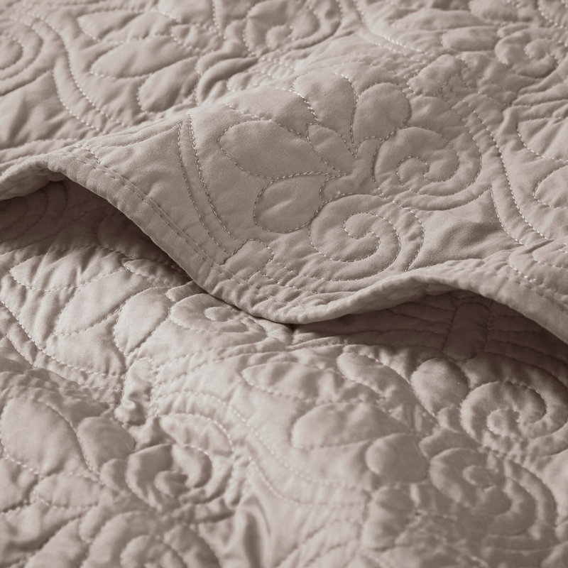 Jeté matelassé surdimensionné 60 x 70 po, Kaki