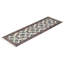 Tapis de couloir unique en laine noué à la main de style nouvel âge 2 pi 6 po x 14 pi Hayner en ivoire / bleu / rouge