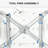 EVA Padded Shower Chair with Arms & Back - Adjustable Height, Anti-Slip Design, Tool-Free Assembly for Seniors & Disabled (299lbs Capacity)