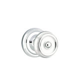 Privacy Waverly Knob with Regular Rose