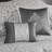 Luxurious Silver Jacquard Bedding Sets, Polyester Damask Design For Home Elegance