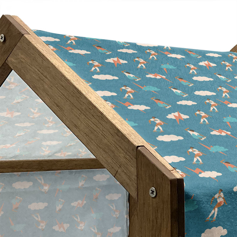 Niche en bois pour chien, H 25,59 po x l 29,53 po x P 21,65 po