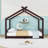 Wood House Floor Bed With Slats-376006402-376006401