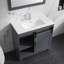 Litsi 35.83'' Single Bathroom Vanity with Ceramic Top-443202562
