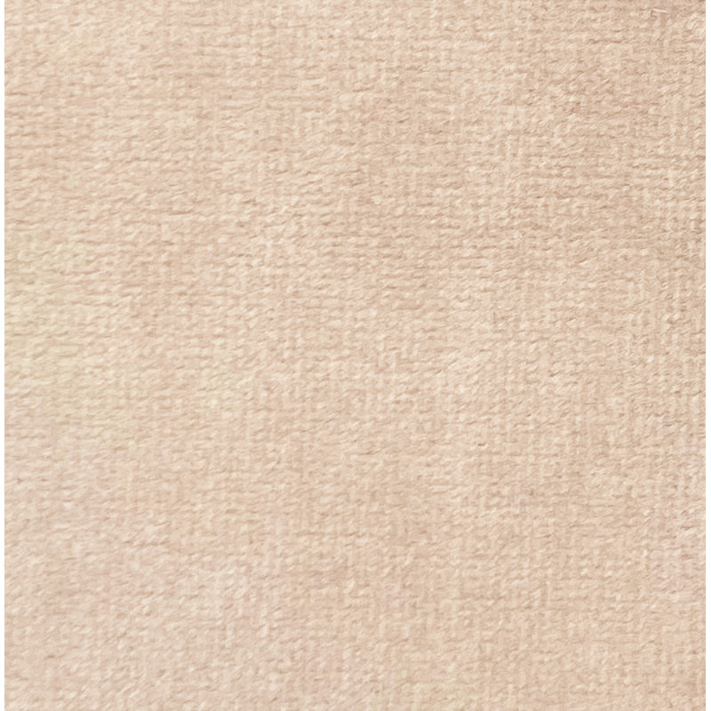 Repose-pieds ovale en velours de 19,69 po de large Tocador, Velours rose