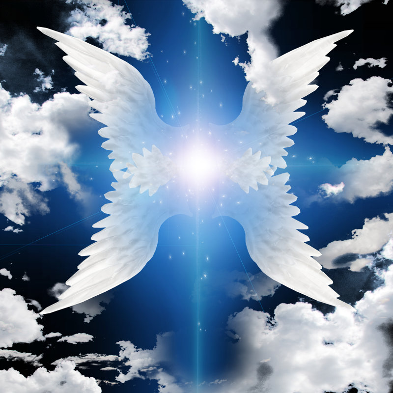 Angel by Bestdesigns - Wrapped Canvas Print, 30cm H x 30cm W x 3.8cm D