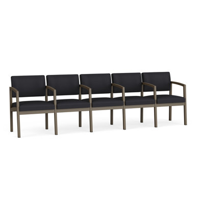 Lenox Steel Waiting Reception 5 Seat Tandem Seating Metal Frame
