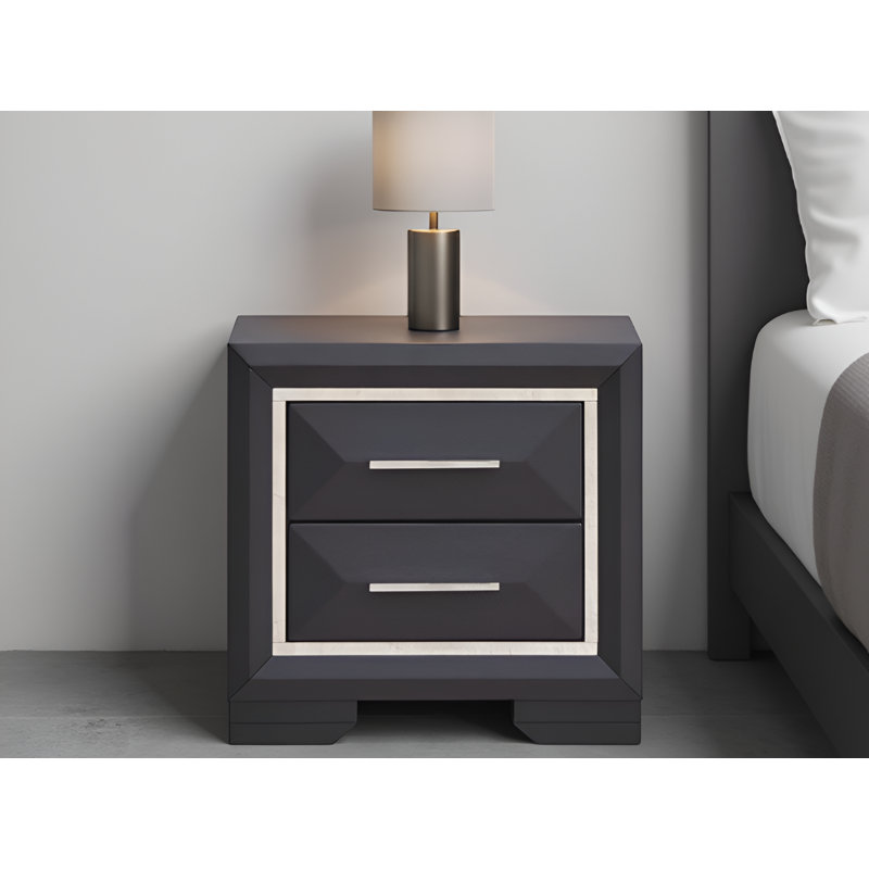Lemvig Black Nightstand