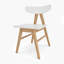 Ensemble de 2 chaises en bois 