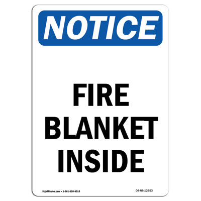 Fire Blanket Inside Sign
