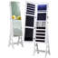 Armoire à bijoux à DEL avec grand rangement verrouillable et miroir autoportant sans cadre-294355764