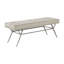 Banc contemporain tapissier Beige