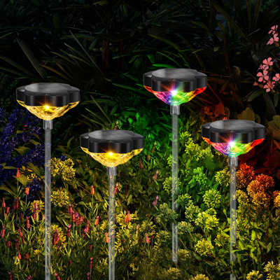 Matte Black Low Voltage Solar Powered Integrated LED Pathway Light Pack