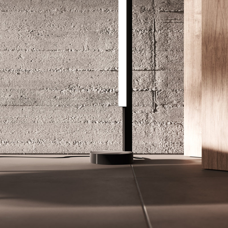 Keel™ LED Floor Lamp, Satin Black