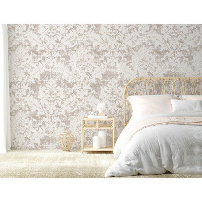 Papier peint amovible à motif floral abstrait scandinave