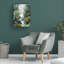 Art mural sur toile tendue - "Verdant Profondeurs I" de Melissa Wang, décoration murale pour le salon, la chambre à coucher ou le bureau - 14 x 19