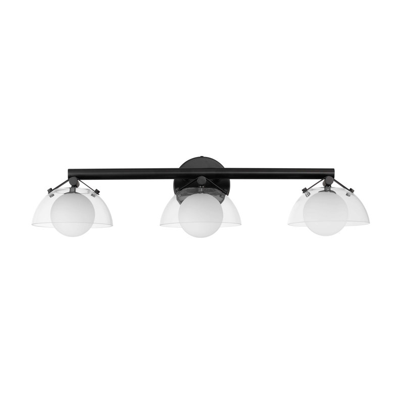 Domain 3 - Light Vanity Light, Black, Clear