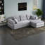 Canapé d'angle à compression, canapé méridienne en velours côtelé de 264 cm, style moderne et portable pour la maison familiale-164200996