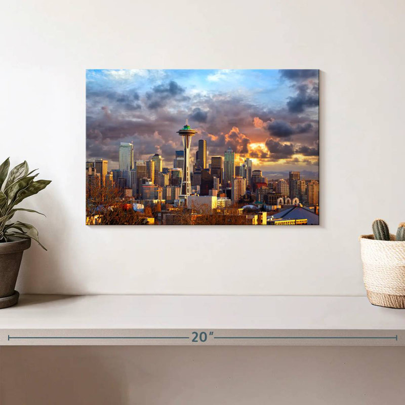 Ravi Seattle Sunset Sky, 8" H x 12" W
