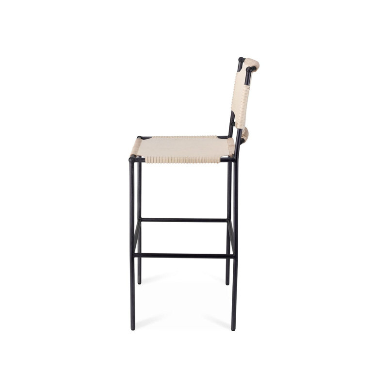 Asher Bar/Counter Stool, Bar Stool (29" Seat Height), Off White