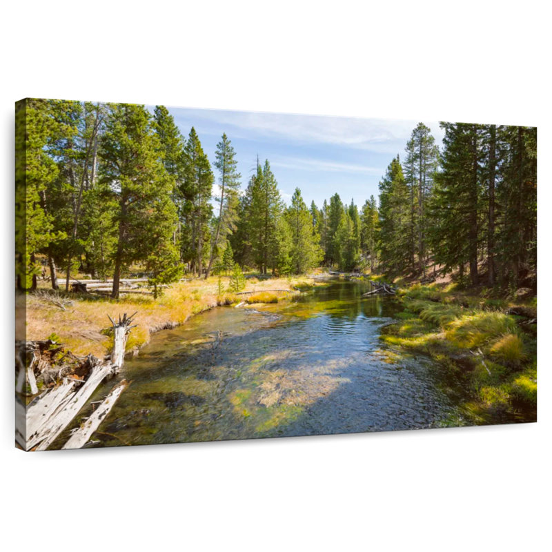Alvord Yellowstone River Pines, 26" H x 39" W