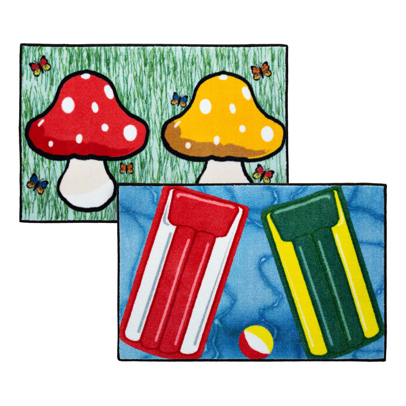Tapis Buddy Time pour enfants (champignon et radeau)