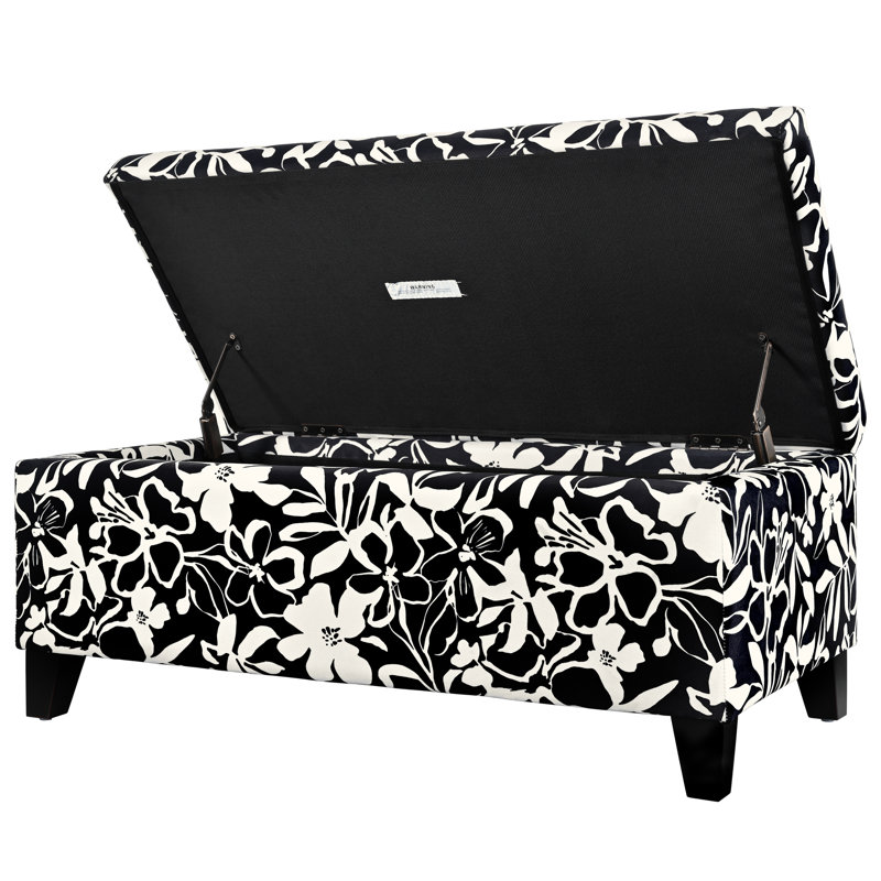 Repose-pieds de luxe avec tissu à motif floral