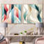 Crissie - Ensemble de 2 collages carrés à formes abstraites-101845410-101845415