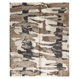 Hand Knotted Silk Area Rug in Multi
