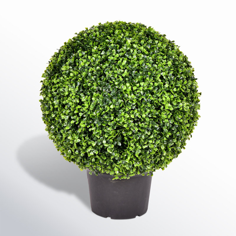 Artificial Green Boxwood Ball., 23" H x 20" W x 20" D