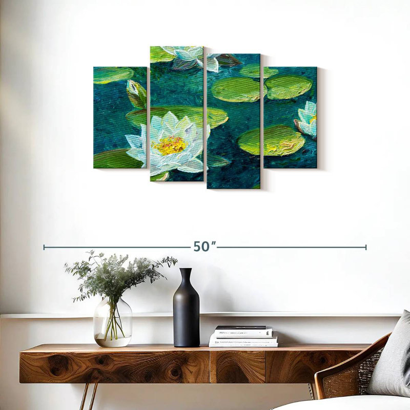 Harnek Lily Pad Flower, 22" H x 36" W
