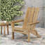 Chaise Adirondack pliante en bois massif Damione-8941138