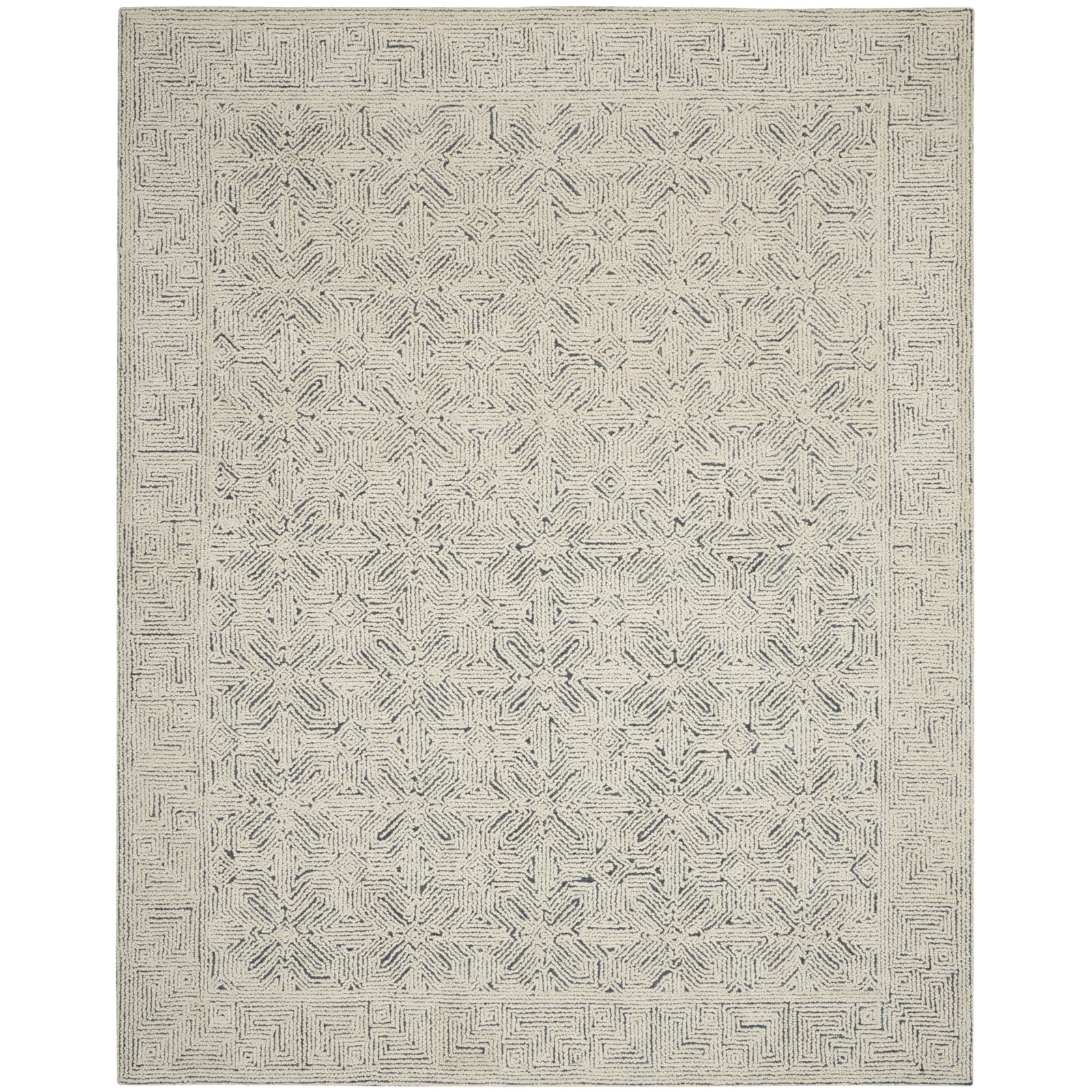 Joseph Wool Navy/Blue/Beige Rug, Rectangle 8'3' x 11'6"