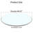 48.03 inch.Tempered glass  round table top