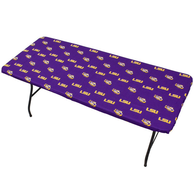 NCAA Outdoor Patio Table Cover, 72" W x 30" D, LSU Tigers