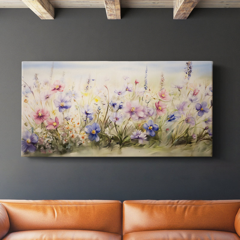 Botanical Series-CCXV III - Toile tendue avec châssis - Prêt à être accroché, H 24 po x l 48 po