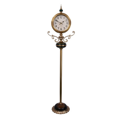 Modern light luxury vintage-style decorative base floor clock