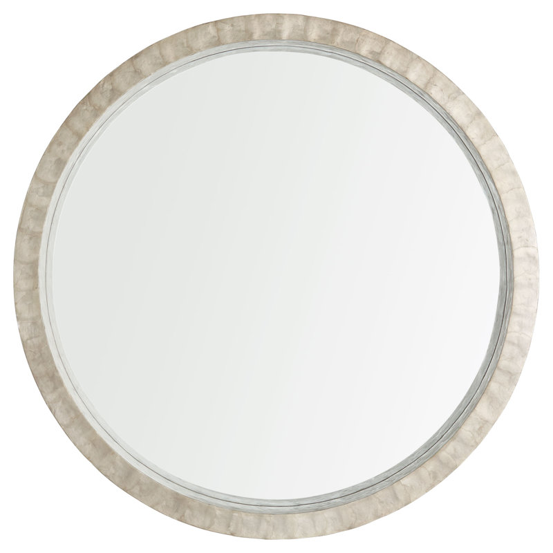 Triton Round Mirror, White, 32" x 32"