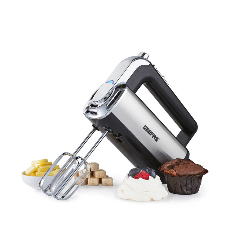 GEEPAS Electric Hand Mixer Electric Whisk with Storage Base 5-Speed