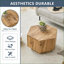 Ensemble de tables basses en bois 2 pièces avec plateau rotatif et amp; 2 tiroirs - 2 niveaux pour les petits salons