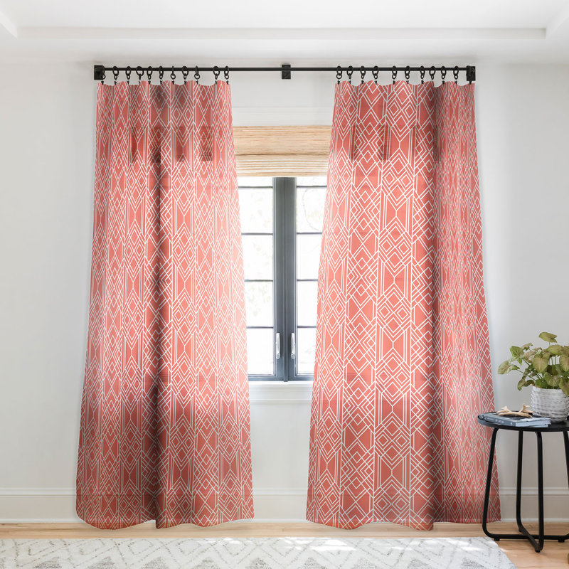 Panneau de rideau transparent Elisabeth Fredriksson, l 50 po x L 96 po