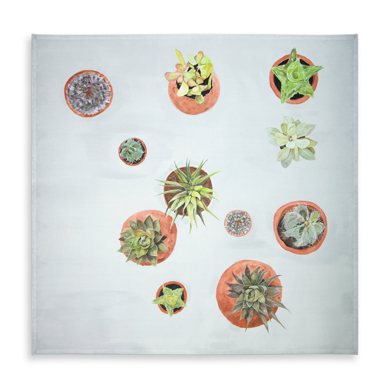 Cactus Plants Tablecloth - Exotic Floral Botanical Decor